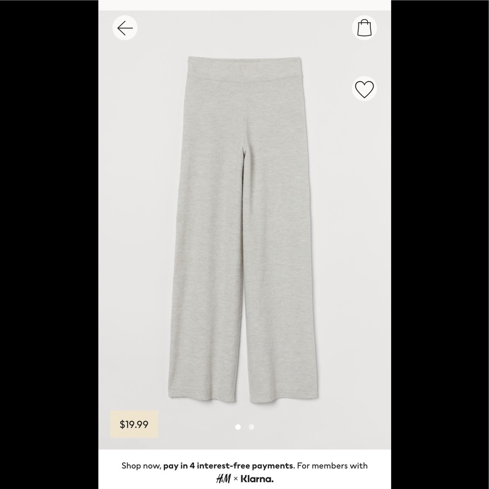 NWT H&M Casual Knit Pants